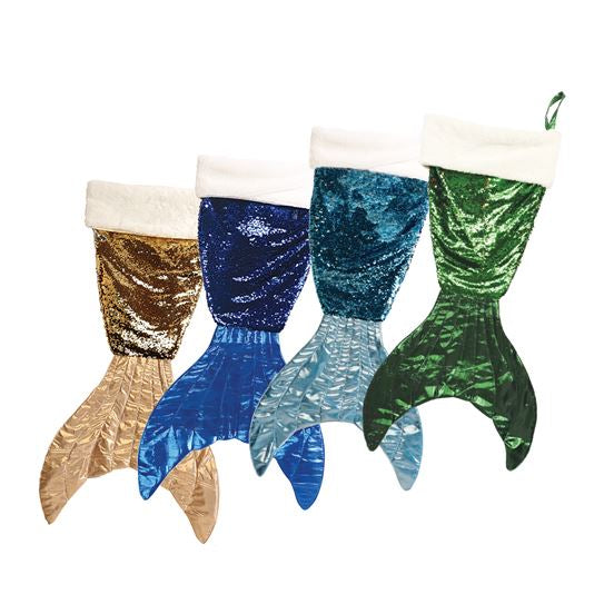 X-Large Mermaid Tail Christmas Stocking
