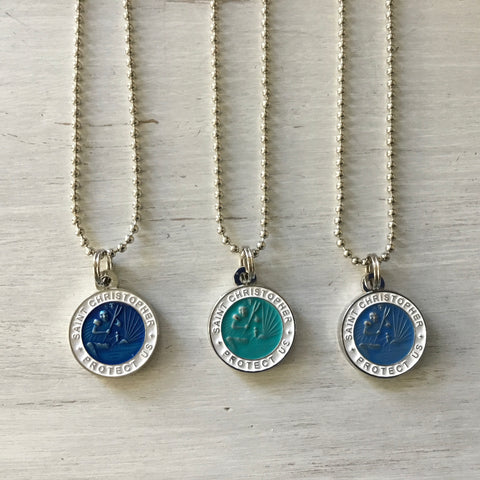 St. Christopher Long Chain Necklaces