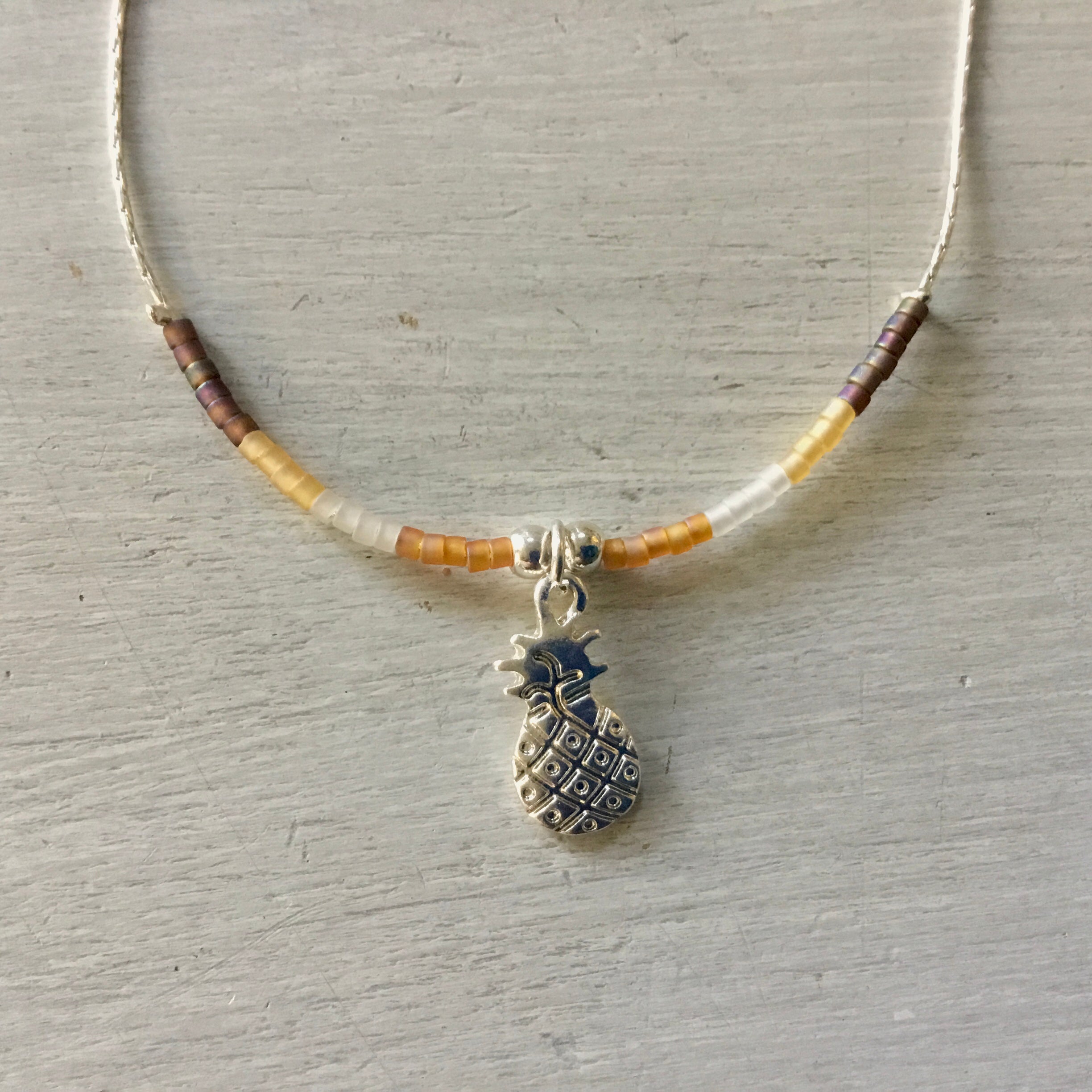 Mermaid Roman Glass Bead Necklace