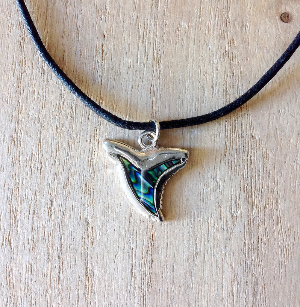 Shark Tooth Abalone Necklace