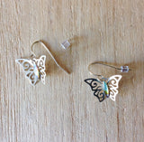 Mini Abalone Butterfly Earrings