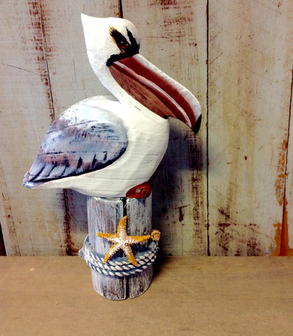 Pelican On Post