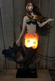 Capiz Mermaid Lamp