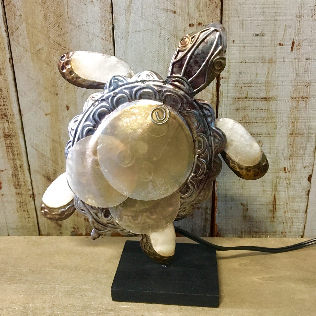 Capiz Sea Turtle Lamp