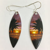 Tropical Surfboard Earrings