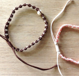 Macrame Pearl Bracelet