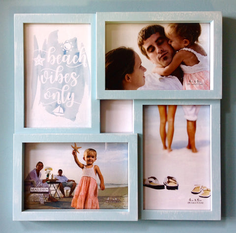 Beach Wishes Frame Collage Wall Art