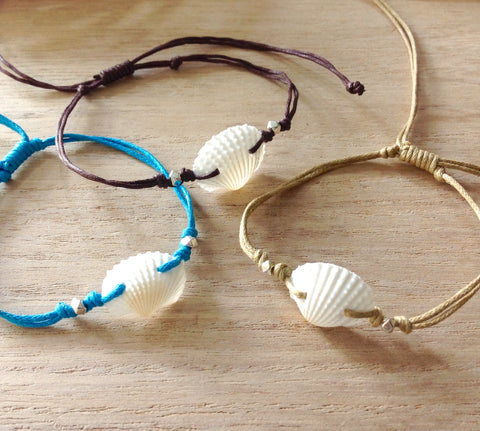 Linen Shell Bracelet