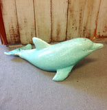 Dolphin Crackle Statue