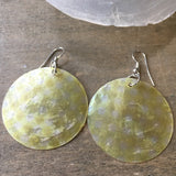 Checkered Capiz Earrings