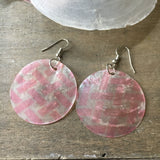 Checkered Capiz Earrings