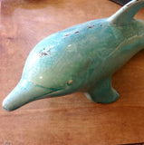 Dolphin Crackle Statue