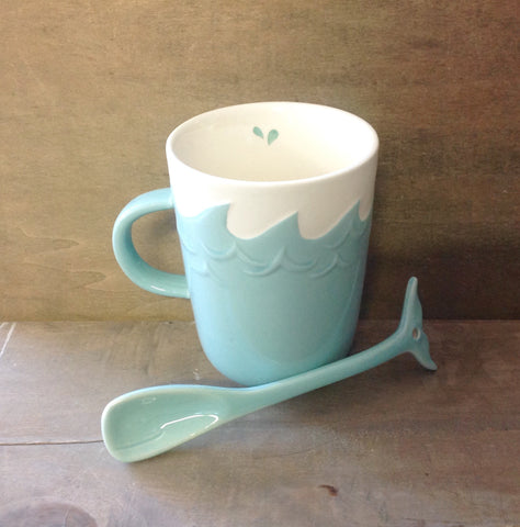 Whale Splash Spoon Mug