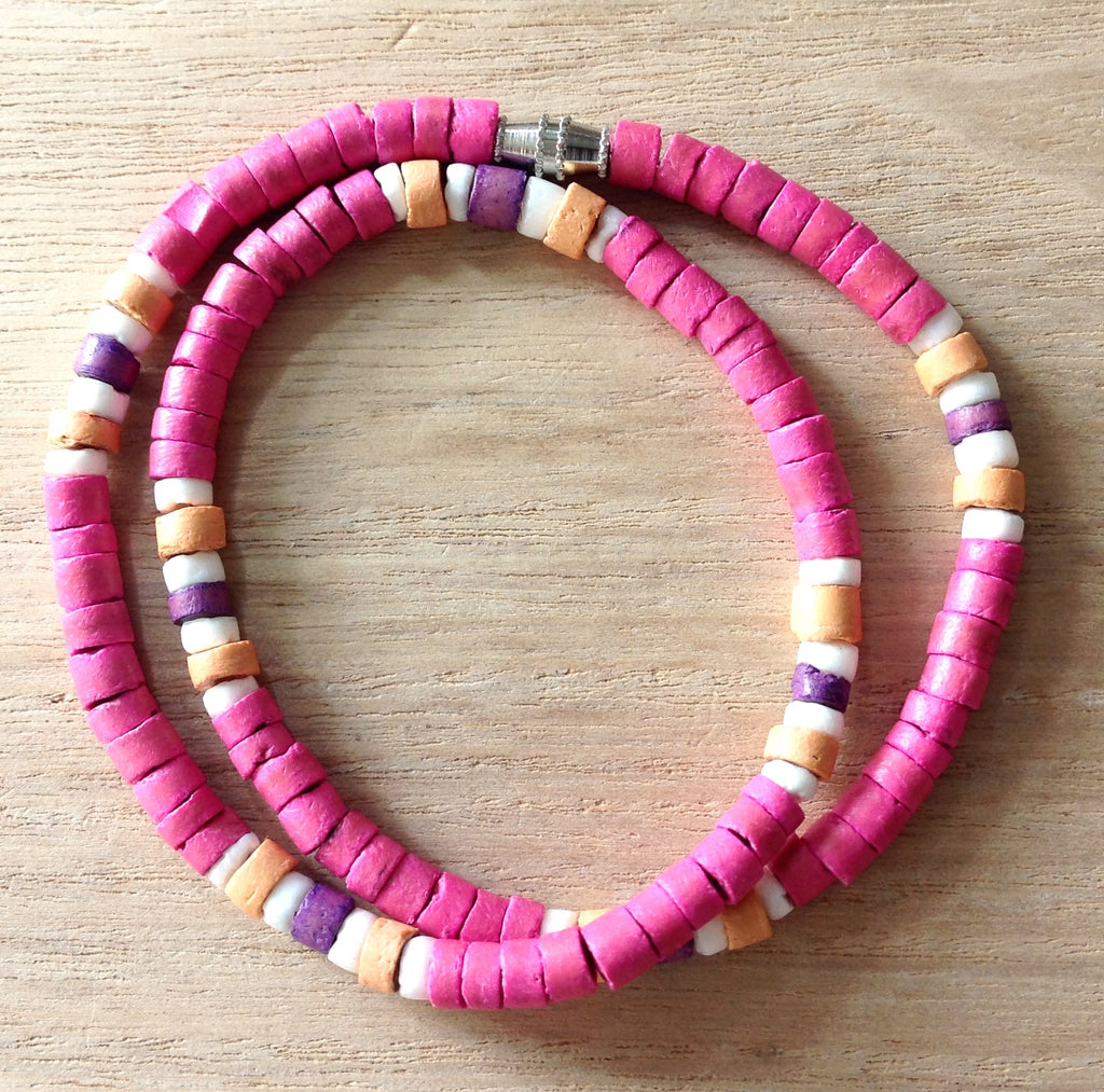 Colorful Coconut Necklace