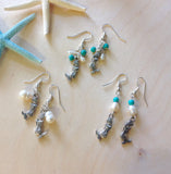 Mermaid Pearl Charm Earrings
