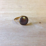 Pearl Brass Ring