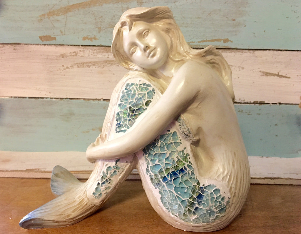 Mosaic Mermaid Statue