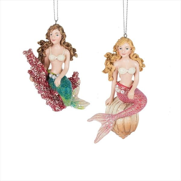 Poised Sitting Mermaid Ornament
