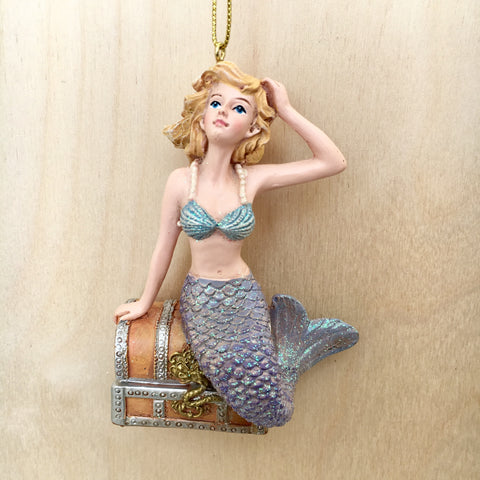 Mermaid Treasures Christmas Ornament