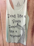 Drink Like Dance Like Mermaid Tank