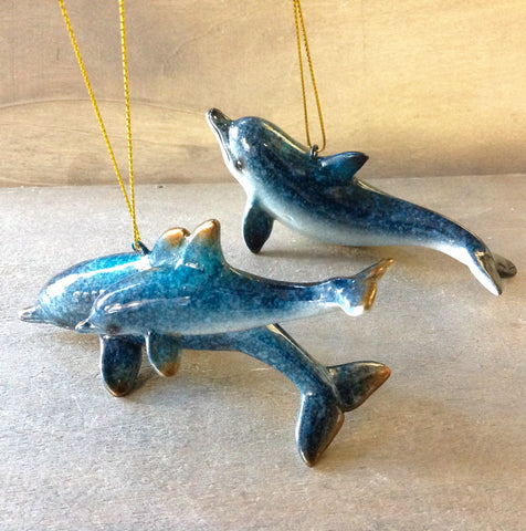 Blue Dolphin Ornament
