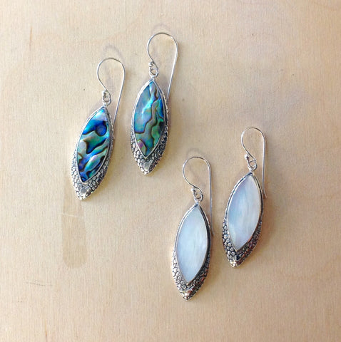 Wild Leaf Shell Earrings