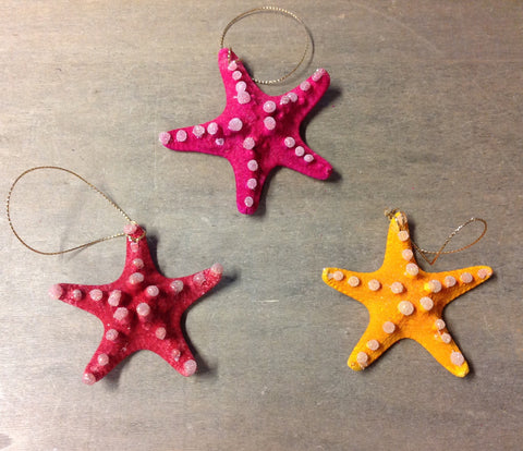 Tropical Snow Star Ornament