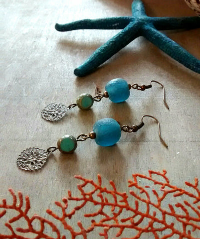 Sea Blue Earrings