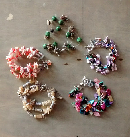 Shell Toggle Bracelets