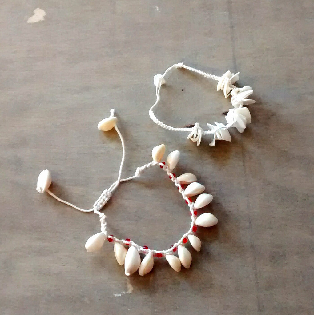 Shell String Bracelets