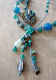 Abalone Sea Glass Necklace