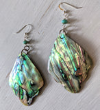 Abalone Feather Earrings