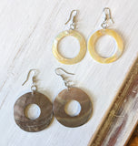 MOP Hoop Earrings