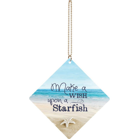 Wish on a Starfish Car Mirror Charm