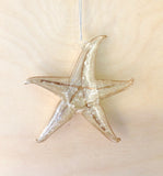 Gold Crystal Starfish Ornament