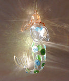Sparkle Mermaid Glass Ornament