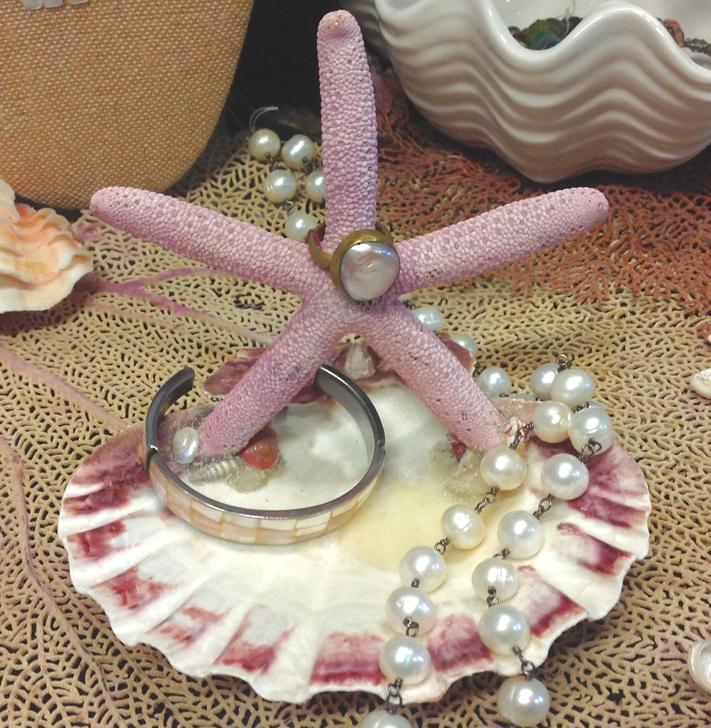 Starfish Scallop Jewelry Dish