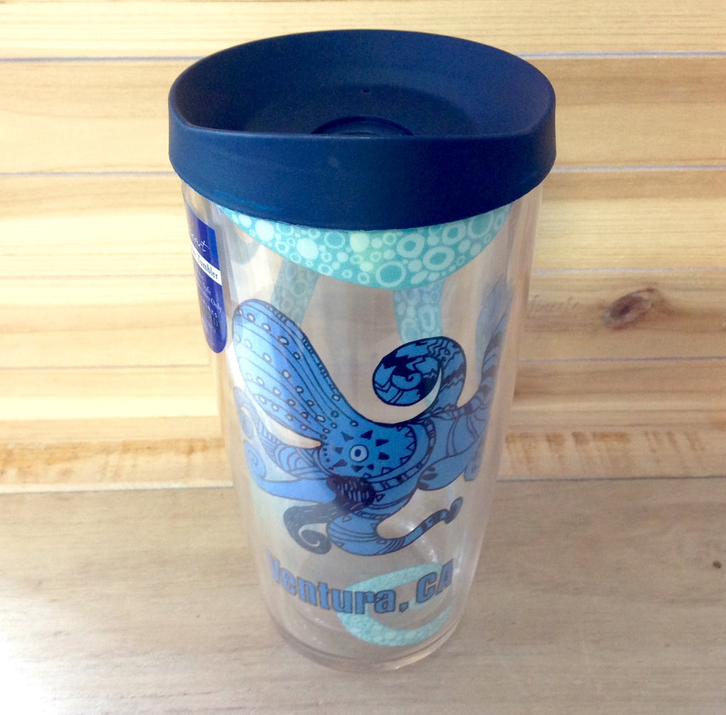 Blue Octopus To Go Cup