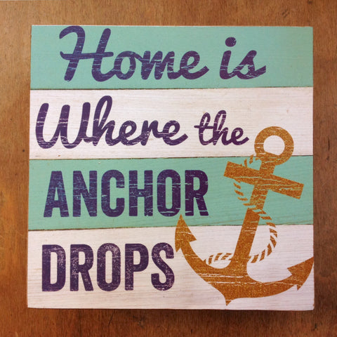 Anchor Drops Box Sign