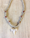 Hemp Shark Tooth Bead Necklace