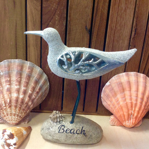Sandy Beach Bird Decor