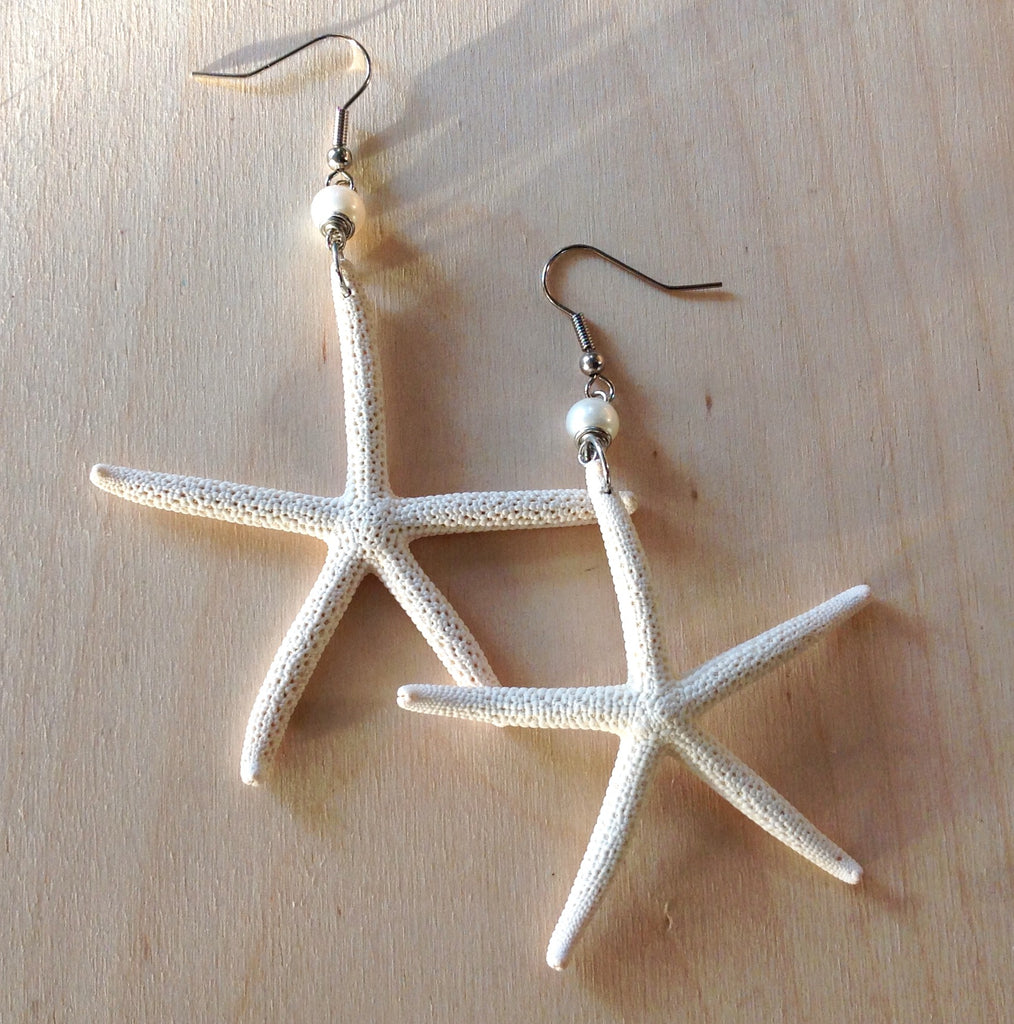 Real Starfish Earrings
