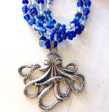 Octopus Pendant Beaded Necklaces