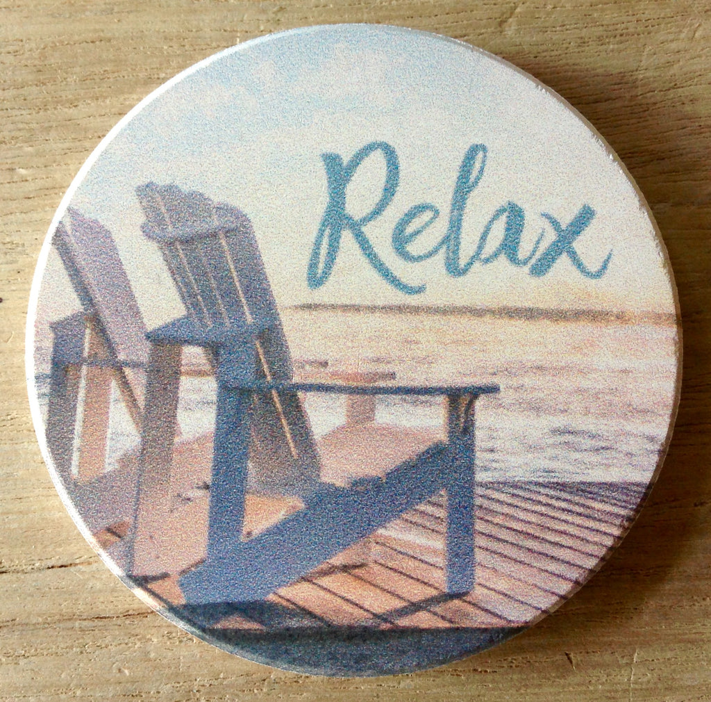 Relax Sunset Car Coaster