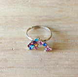 Jeweled Dolphin Ring