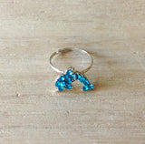 Jeweled Dolphin Ring