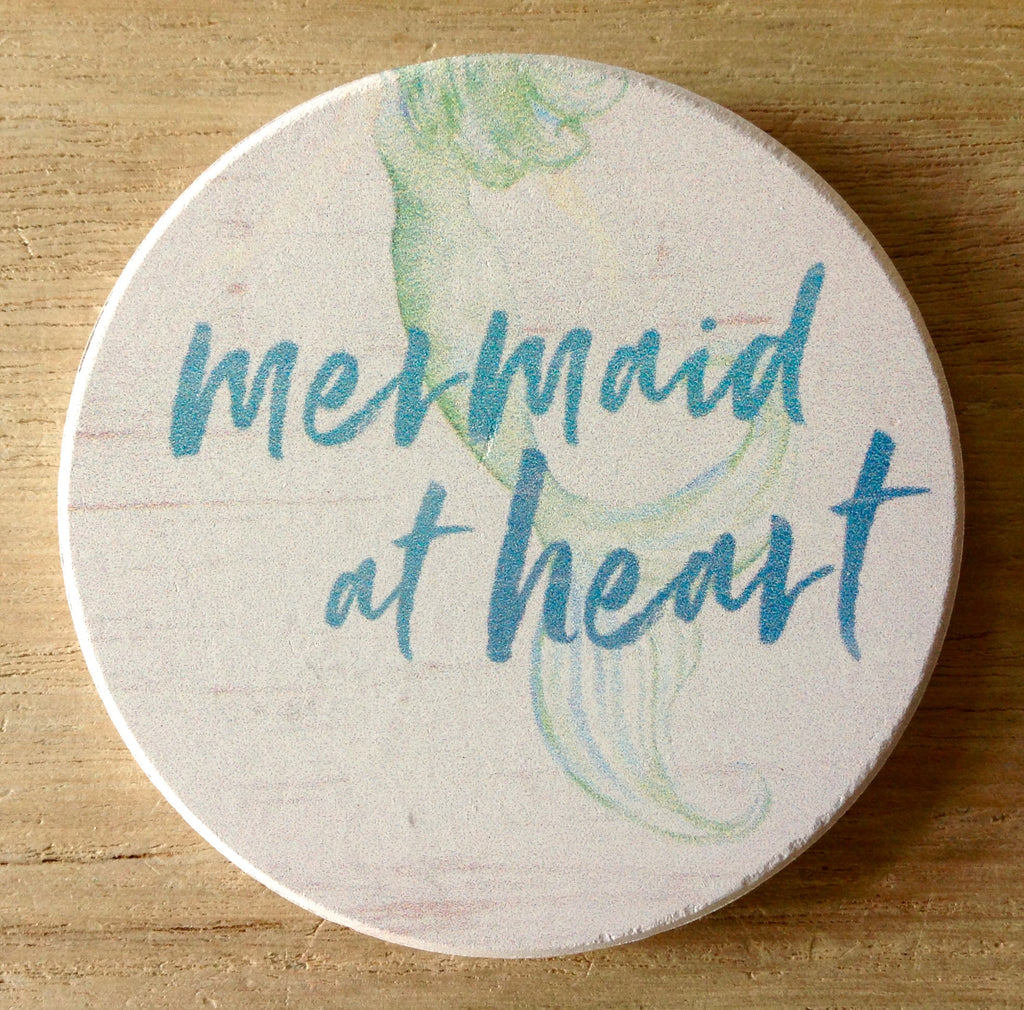 Mermaid At Heart Car Coaster