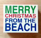 Mini Beach Christmas Block Sign