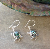 Turtle Abalone Earrings