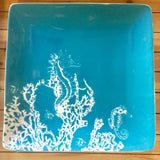 Seahorse Coral Plate